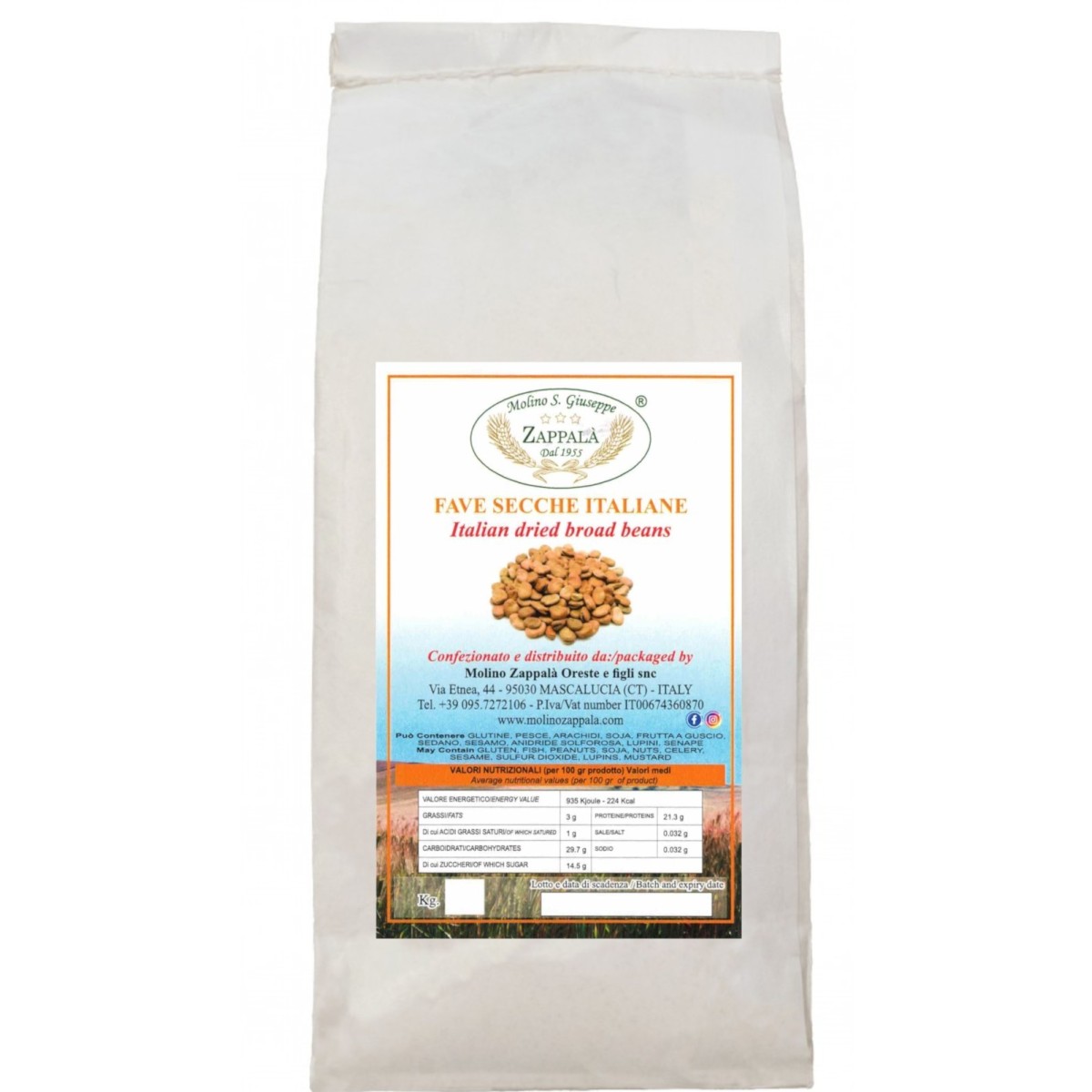 5Kg Fave secche (origine Italia)