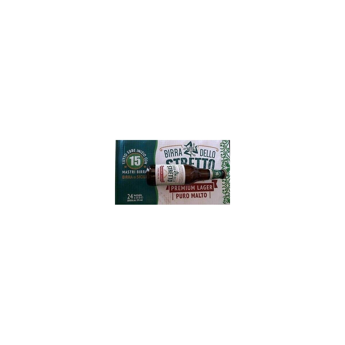 12x33cl Birra Dello Stretto 33cl "premium Lager" Puro Malto
