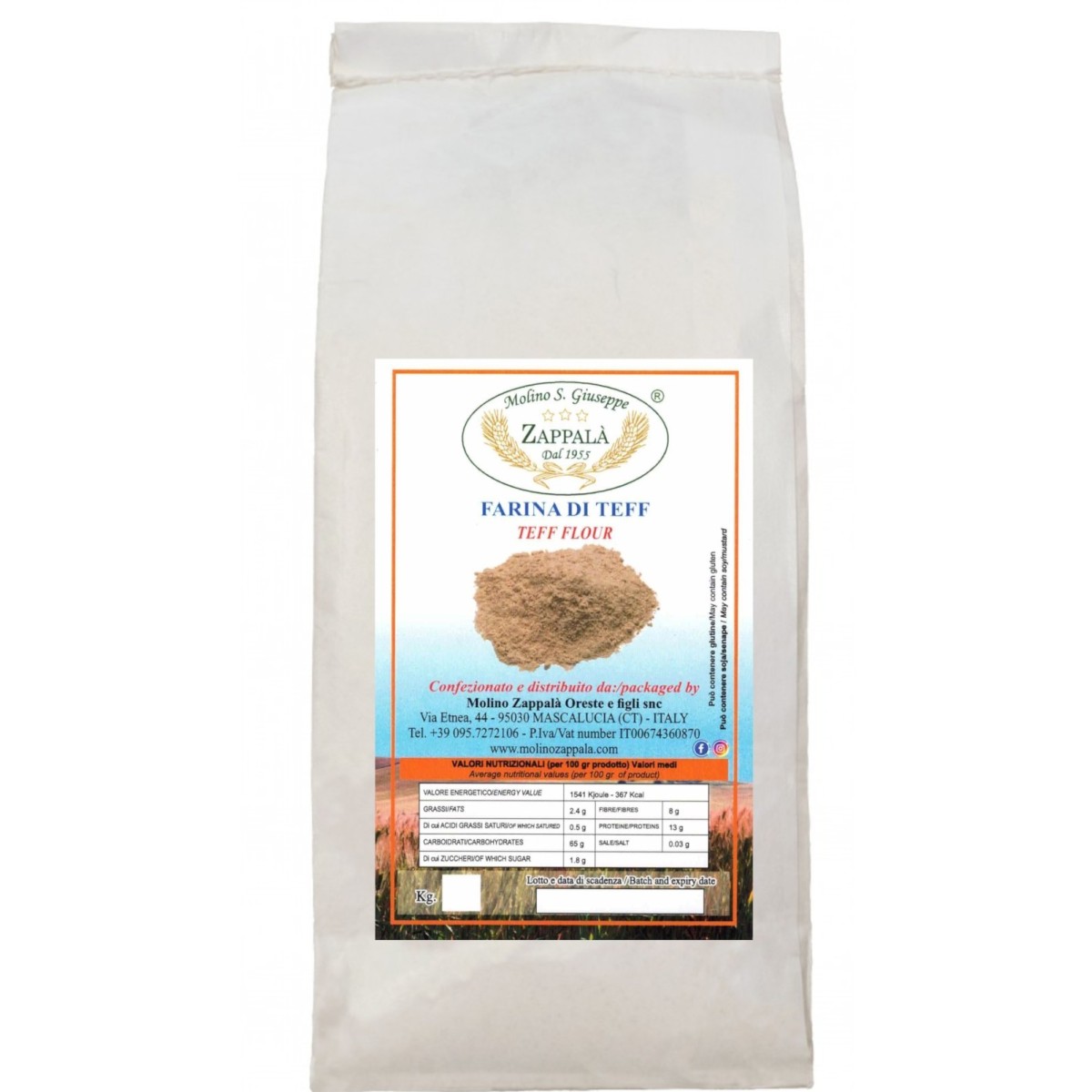 5 Kg Farina di Teff