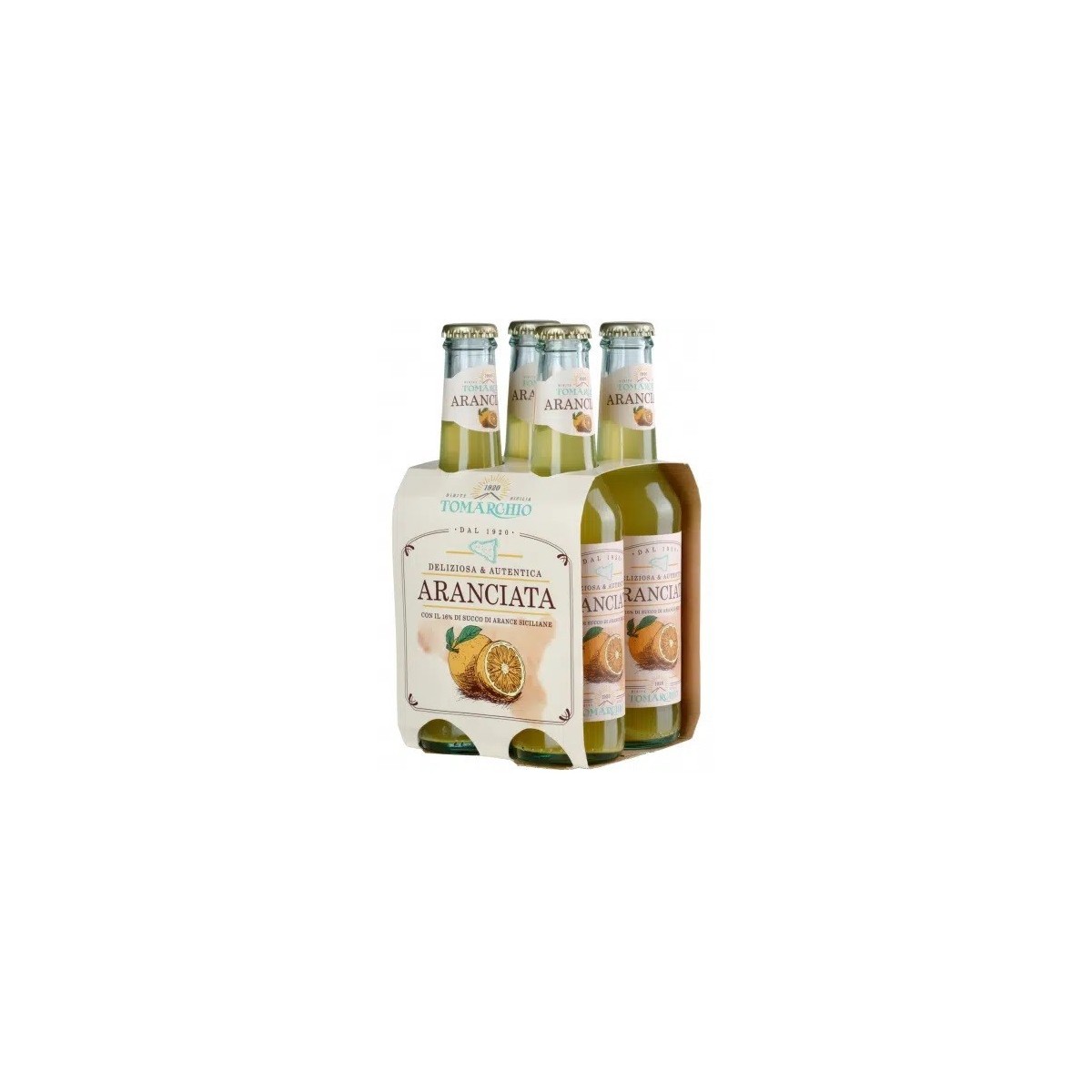ARANCIATA| 6 X 275 ML TOMARCHIO | ANTICA RICETTA SICILIANA |