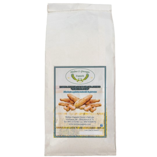 1Kg Farina "Perciasacchi" integrale di grano siciliano - Molino Zappalà