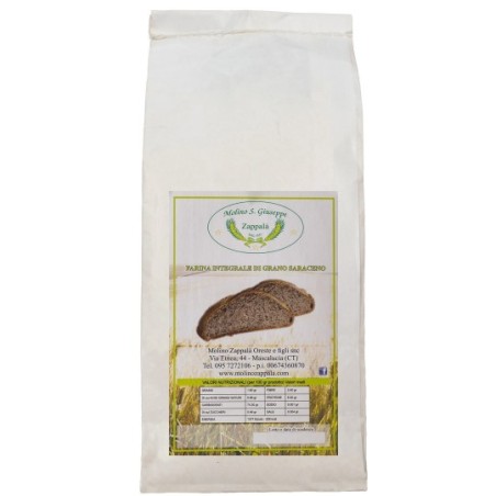 1 Kg Farina di Saraceno integrale Molino Zappala'