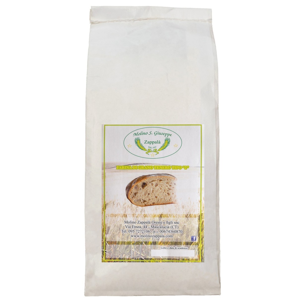 1kg Farina tipo 2 di grano tenero- Molino Zappalà