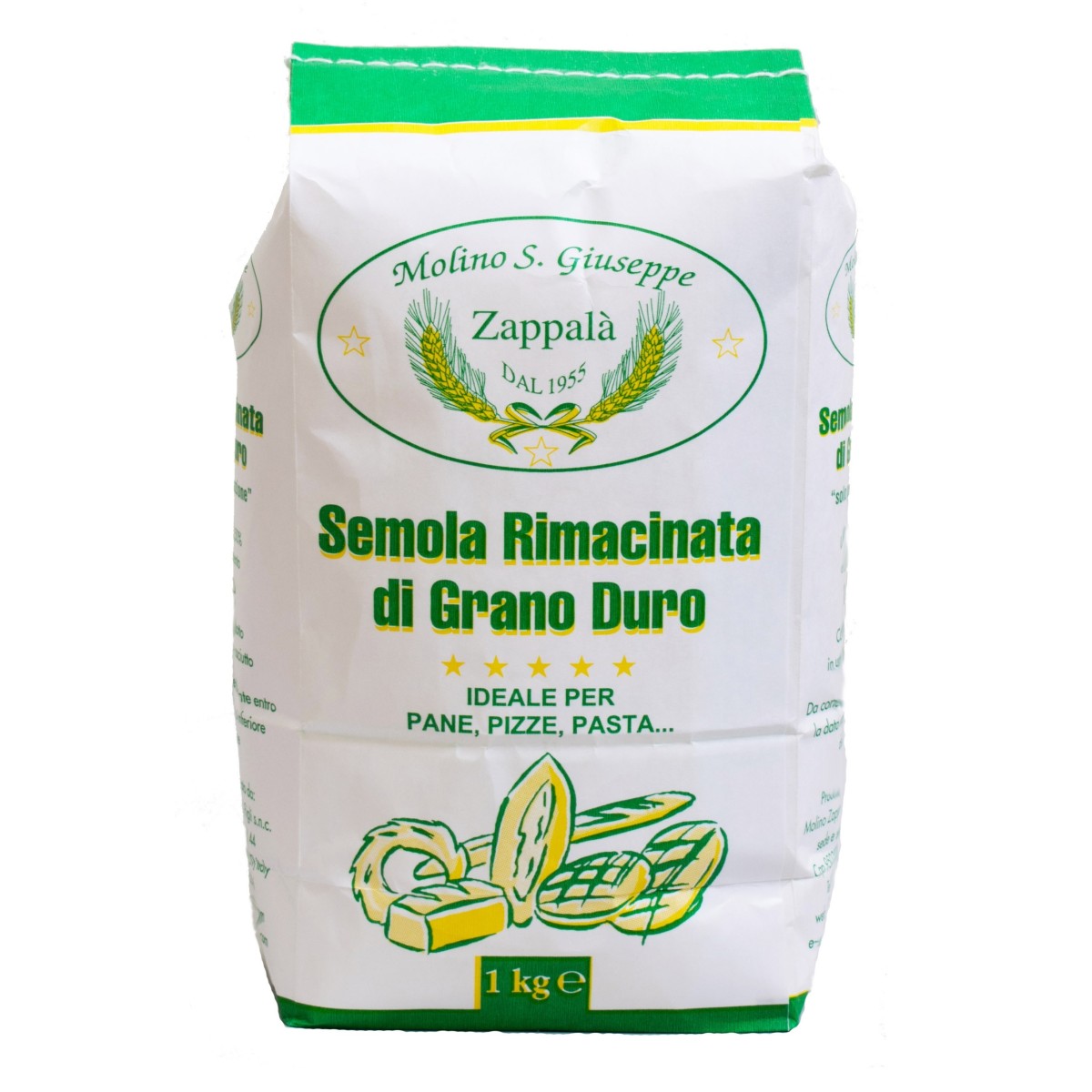 1Kg Semola rimacinata di grano duro siciliano tipo SPECIALE  - Molino Zappalà