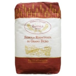 25 Kg Semola rimacinata di grano duro siciliano tipo SPECIALE-MOLINO ZAPPALA'