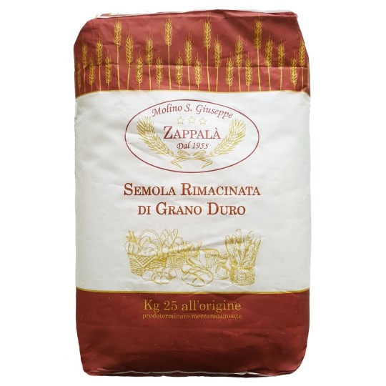 25 Kg Semola rimacinata di grano duro siciliano tipo SPECIALE-MOLINO ZAPPALA'