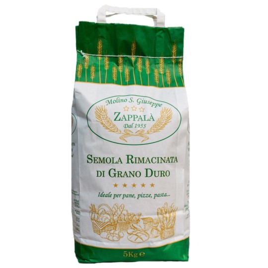 5 Kg Semola rimacinata di grano duro siciliano tipo SPECIALE-MOLINO ZAPPALA'