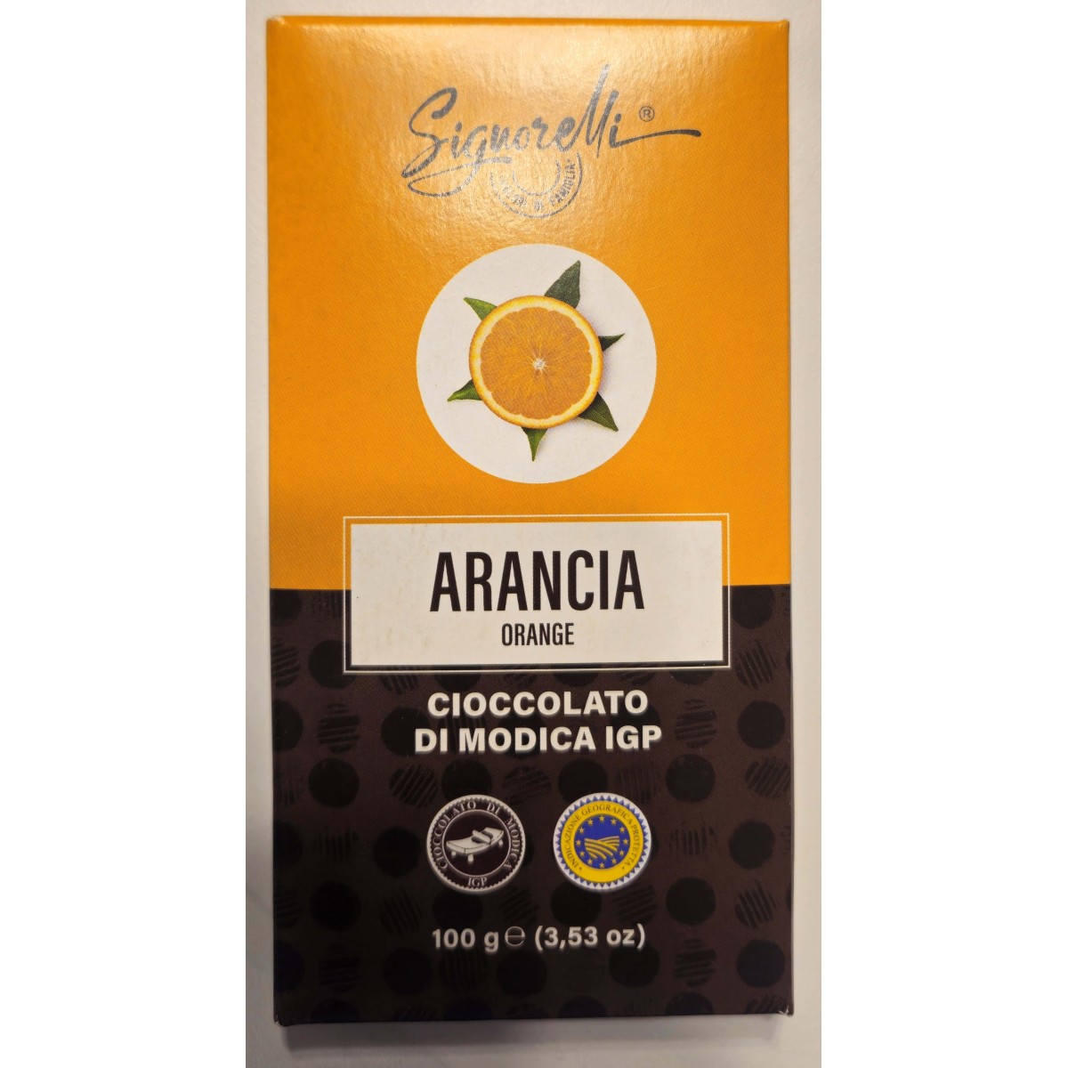 100 gr Cacao all'Arancia - Cioccolato di Modica IGP